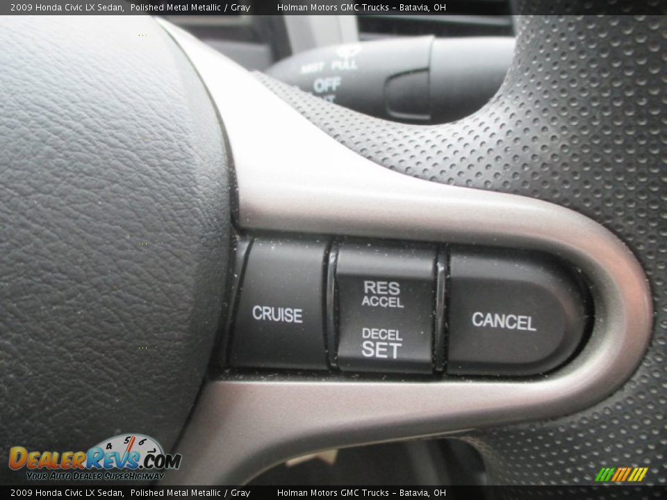 2009 Honda Civic LX Sedan Polished Metal Metallic / Gray Photo #9