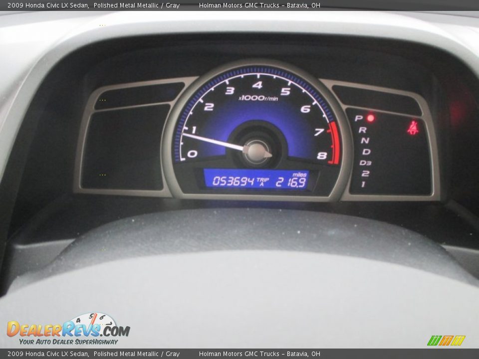 2009 Honda Civic LX Sedan Polished Metal Metallic / Gray Photo #11