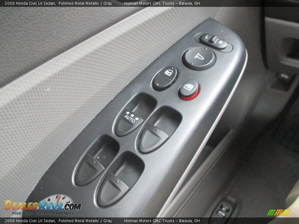 2009 Honda Civic LX Sedan Polished Metal Metallic / Gray Photo #12