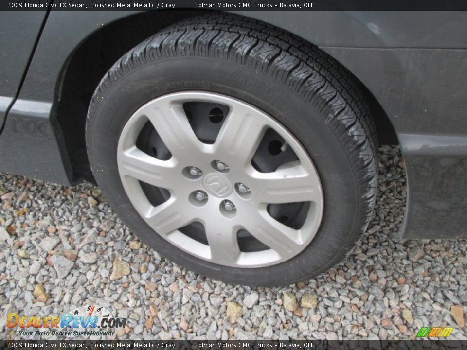 2009 Honda Civic LX Sedan Polished Metal Metallic / Gray Photo #15