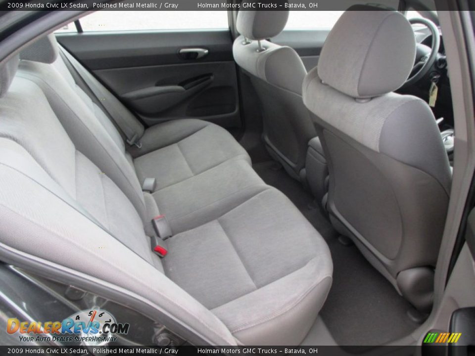 2009 Honda Civic LX Sedan Polished Metal Metallic / Gray Photo #18