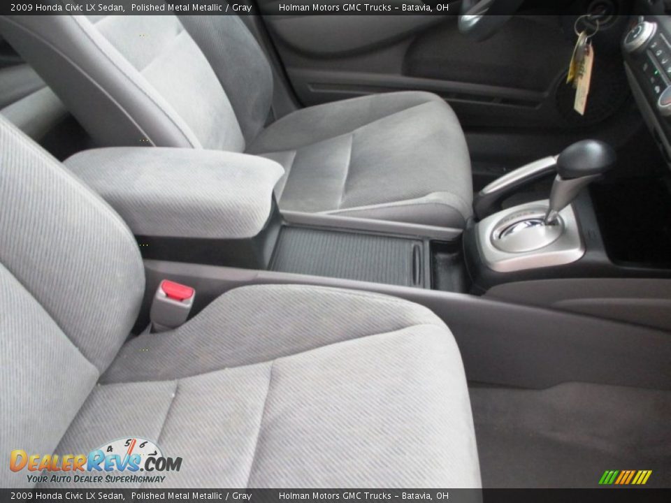 2009 Honda Civic LX Sedan Polished Metal Metallic / Gray Photo #20