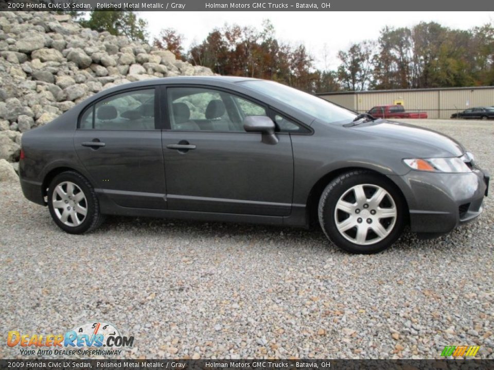 2009 Honda Civic LX Sedan Polished Metal Metallic / Gray Photo #22