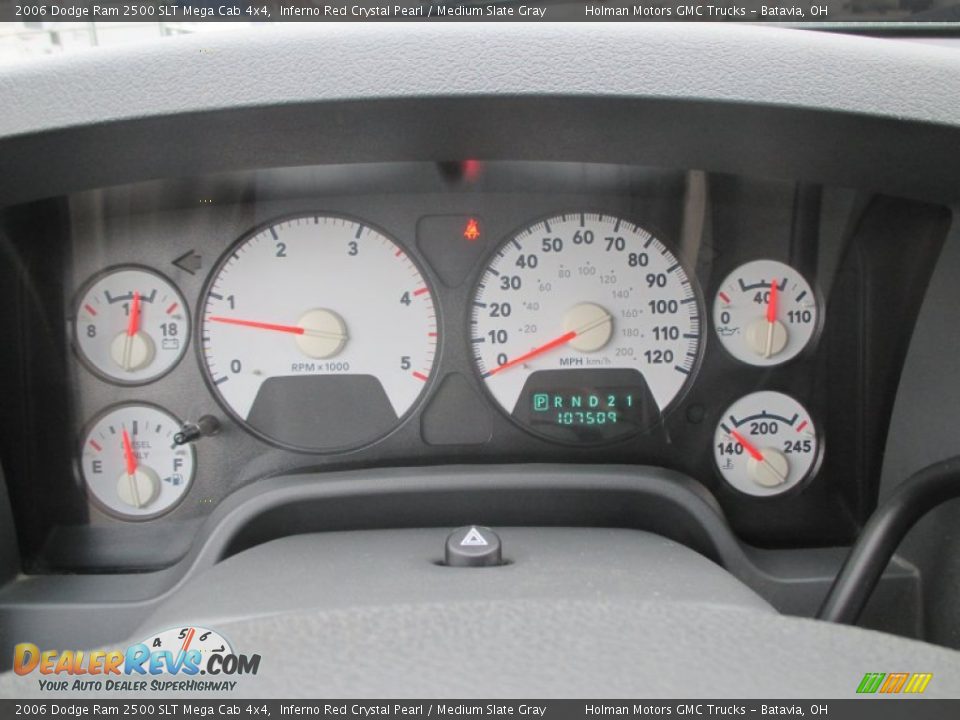 2006 Dodge Ram 2500 SLT Mega Cab 4x4 Inferno Red Crystal Pearl / Medium Slate Gray Photo #15