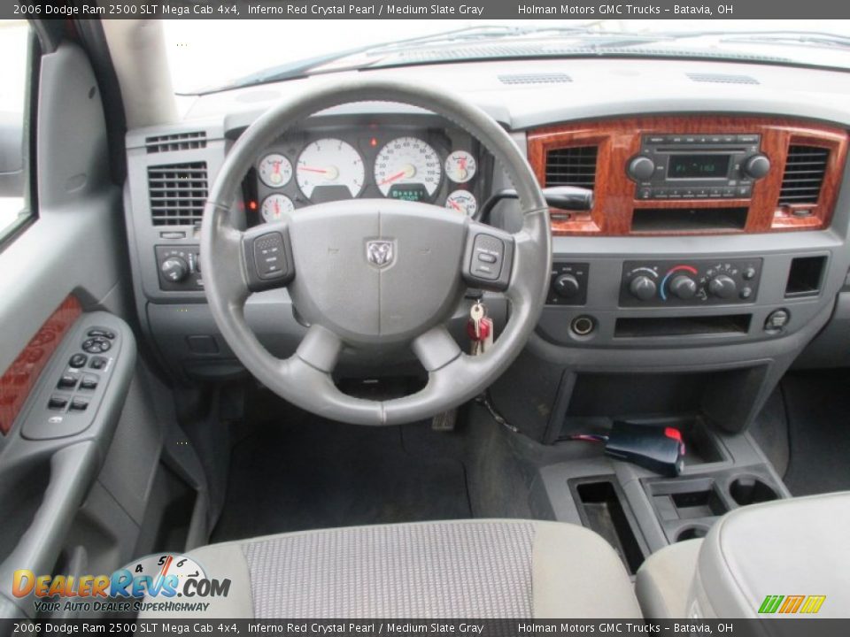 2006 Dodge Ram 2500 SLT Mega Cab 4x4 Inferno Red Crystal Pearl / Medium Slate Gray Photo #19