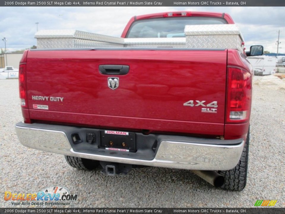 2006 Dodge Ram 2500 SLT Mega Cab 4x4 Inferno Red Crystal Pearl / Medium Slate Gray Photo #24