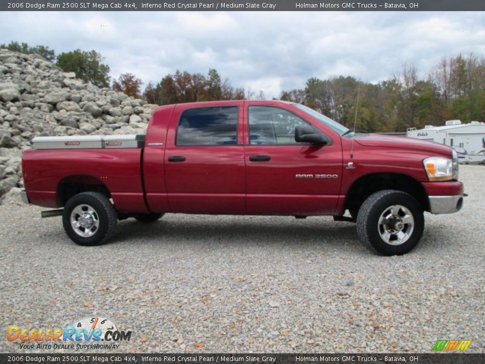2006 Dodge Ram 2500 SLT Mega Cab 4x4 Inferno Red Crystal Pearl / Medium Slate Gray Photo #31