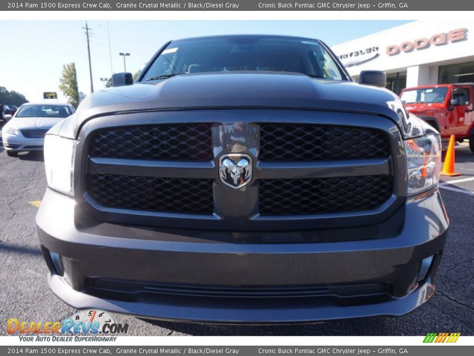2014 Ram 1500 Express Crew Cab Granite Crystal Metallic / Black/Diesel Gray Photo #2