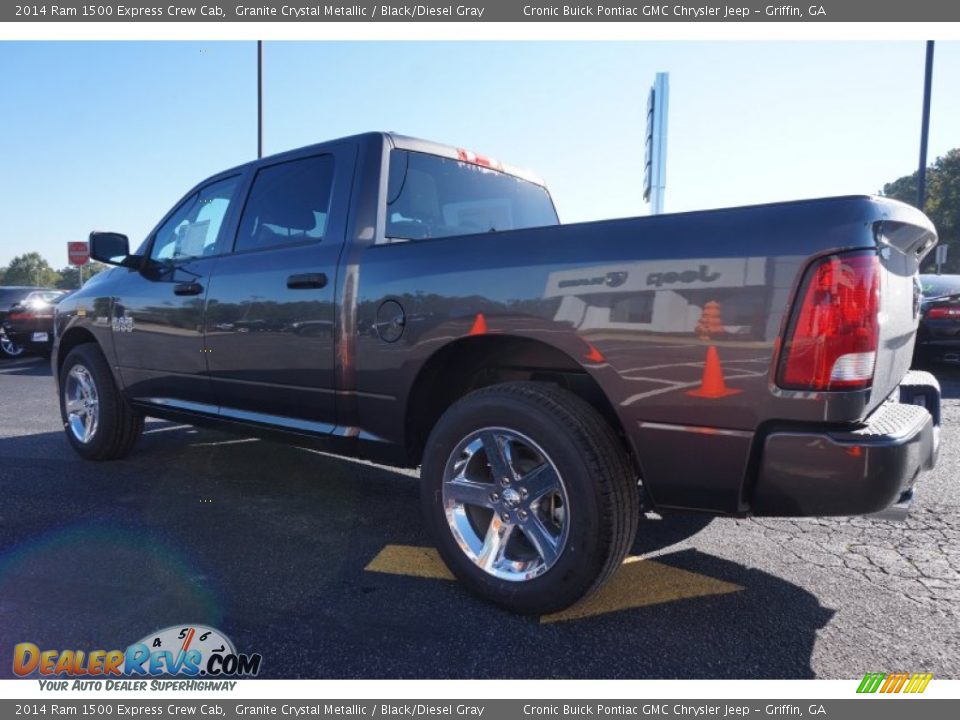 2014 Ram 1500 Express Crew Cab Granite Crystal Metallic / Black/Diesel Gray Photo #5