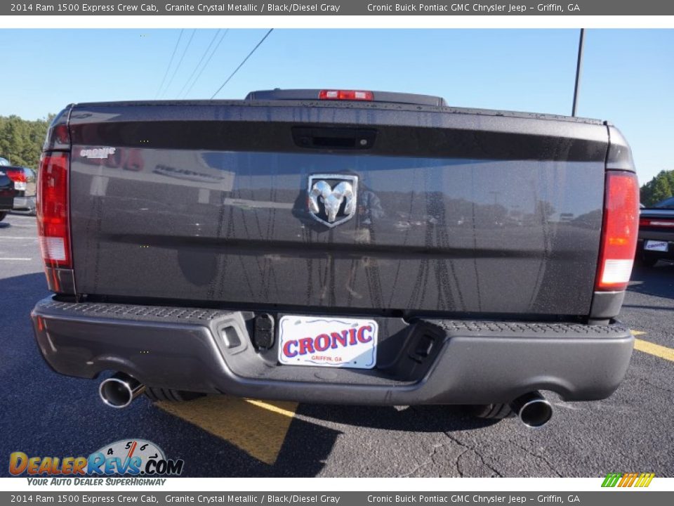 2014 Ram 1500 Express Crew Cab Granite Crystal Metallic / Black/Diesel Gray Photo #6