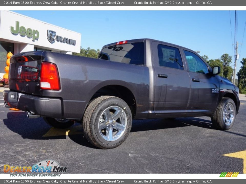 2014 Ram 1500 Express Crew Cab Granite Crystal Metallic / Black/Diesel Gray Photo #7