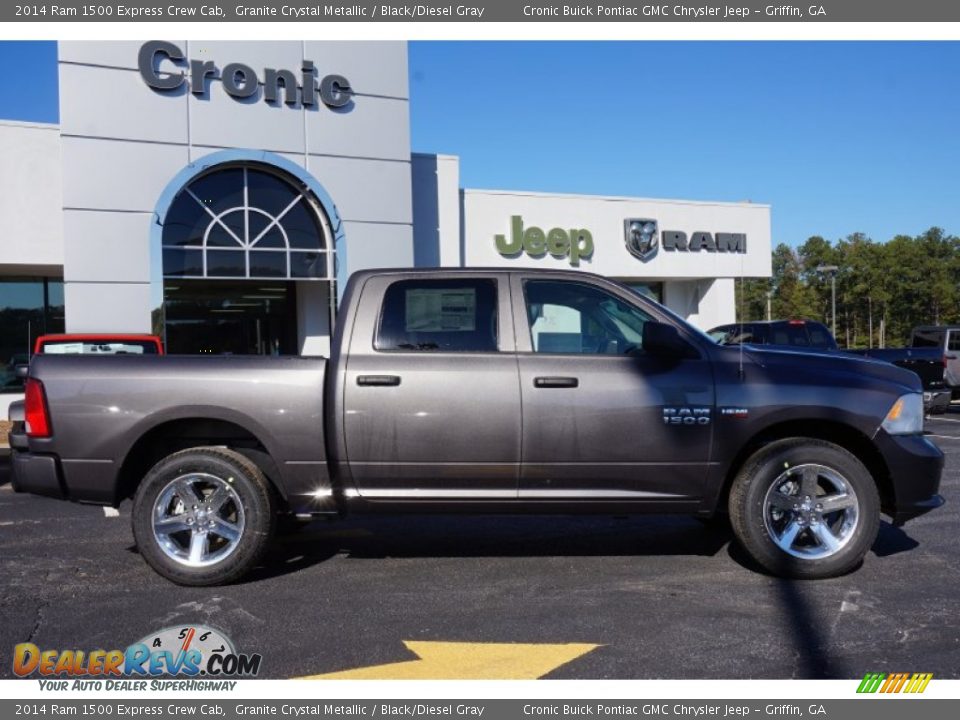 2014 Ram 1500 Express Crew Cab Granite Crystal Metallic / Black/Diesel Gray Photo #8
