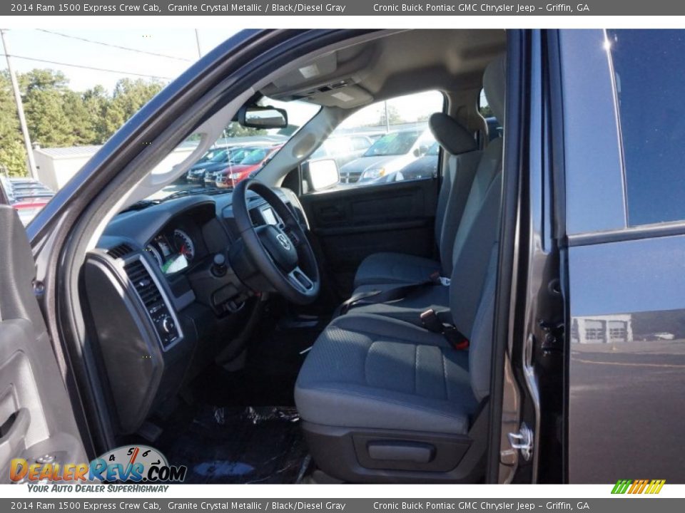 2014 Ram 1500 Express Crew Cab Granite Crystal Metallic / Black/Diesel Gray Photo #9
