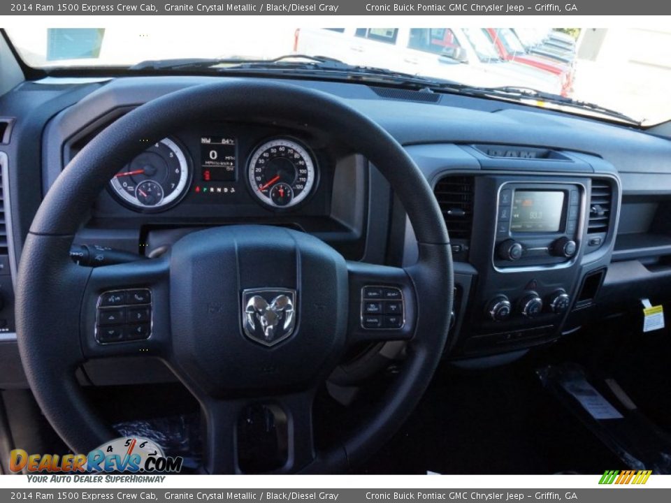 2014 Ram 1500 Express Crew Cab Granite Crystal Metallic / Black/Diesel Gray Photo #10