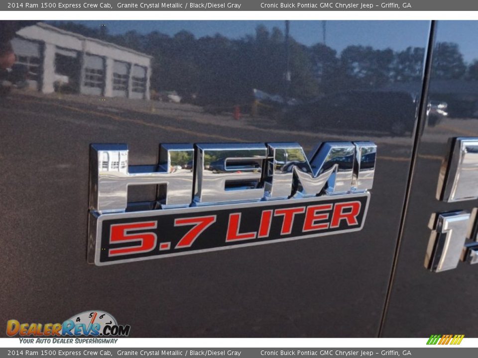 2014 Ram 1500 Express Crew Cab Granite Crystal Metallic / Black/Diesel Gray Photo #13