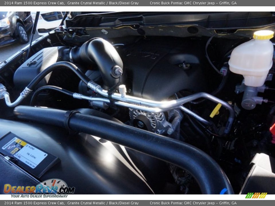 2014 Ram 1500 Express Crew Cab Granite Crystal Metallic / Black/Diesel Gray Photo #14