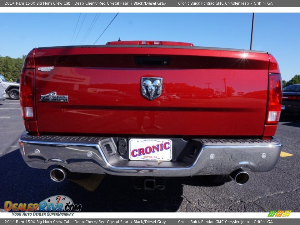 2014 Ram 1500 Big Horn Crew Cab Deep Cherry Red Crystal Pearl / Black/Diesel Gray Photo #6