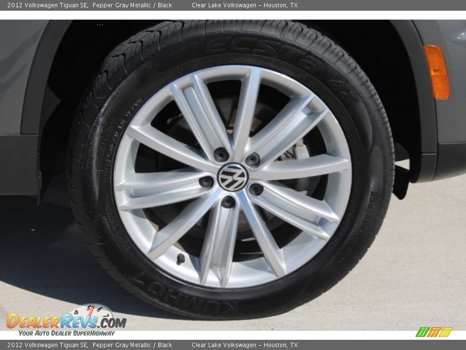 2012 Volkswagen Tiguan SE Pepper Gray Metallic / Black Photo #10