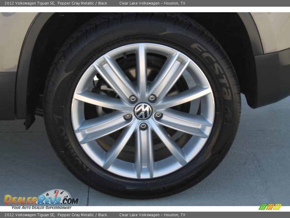 2012 Volkswagen Tiguan SE Pepper Gray Metallic / Black Photo #12