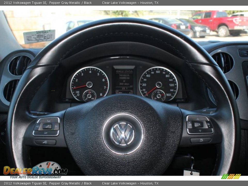 2012 Volkswagen Tiguan SE Pepper Gray Metallic / Black Photo #26
