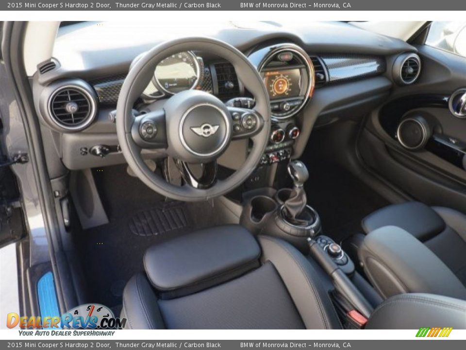 2015 Mini Cooper S Hardtop 2 Door Thunder Gray Metallic / Carbon Black Photo #6