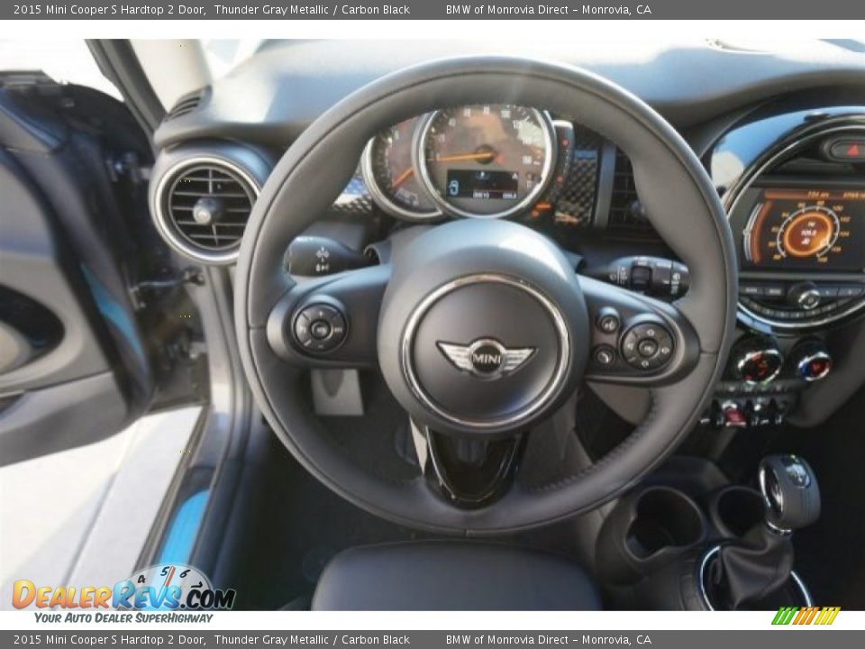 2015 Mini Cooper S Hardtop 2 Door Thunder Gray Metallic / Carbon Black Photo #9
