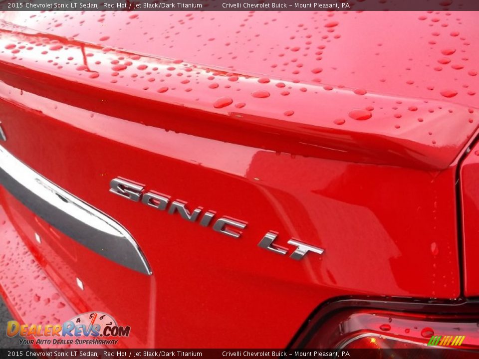 2015 Chevrolet Sonic LT Sedan Red Hot / Jet Black/Dark Titanium Photo #6