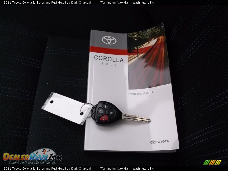 2011 Toyota Corolla S Barcelona Red Metallic / Dark Charcoal Photo #18