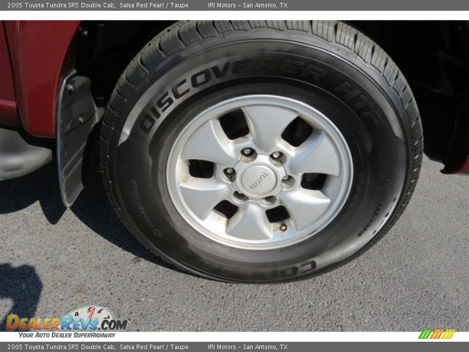 2005 Toyota Tundra SR5 Double Cab Salsa Red Pearl / Taupe Photo #9