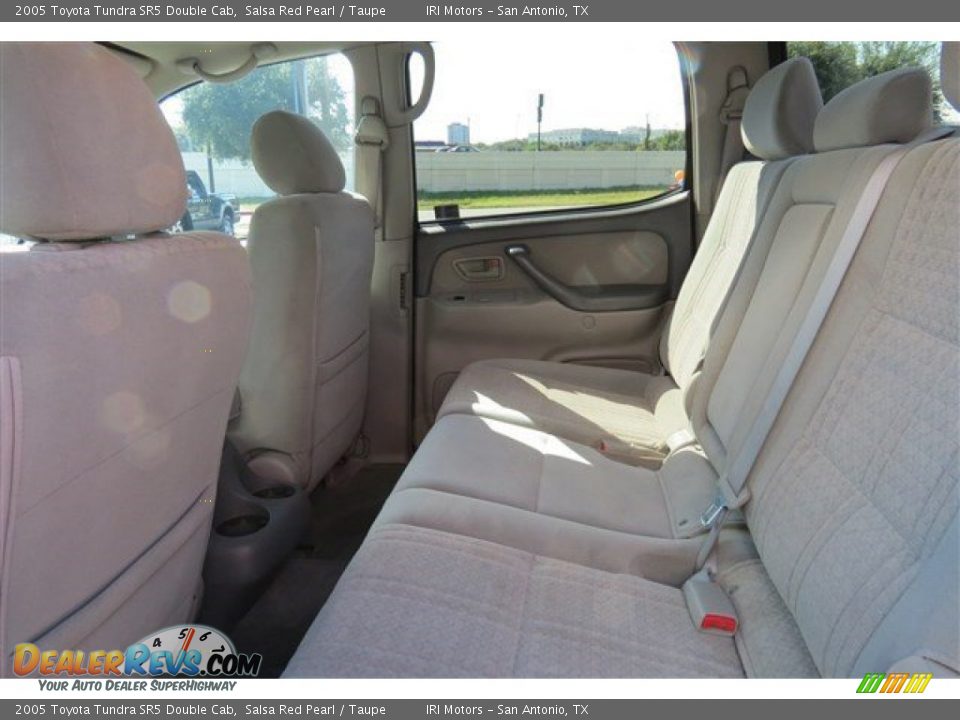 2005 Toyota Tundra SR5 Double Cab Salsa Red Pearl / Taupe Photo #12