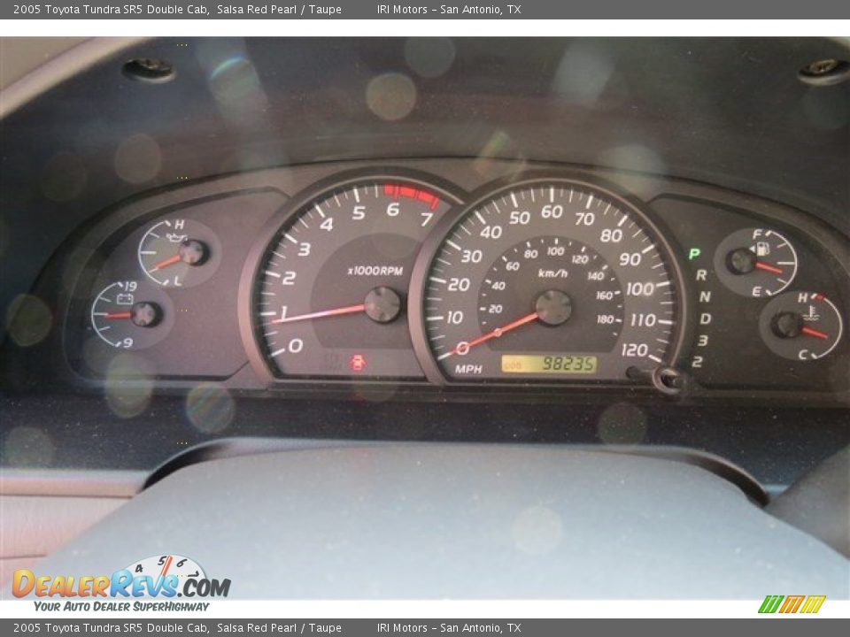 2005 Toyota Tundra SR5 Double Cab Salsa Red Pearl / Taupe Photo #16