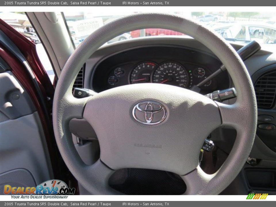2005 Toyota Tundra SR5 Double Cab Salsa Red Pearl / Taupe Photo #17