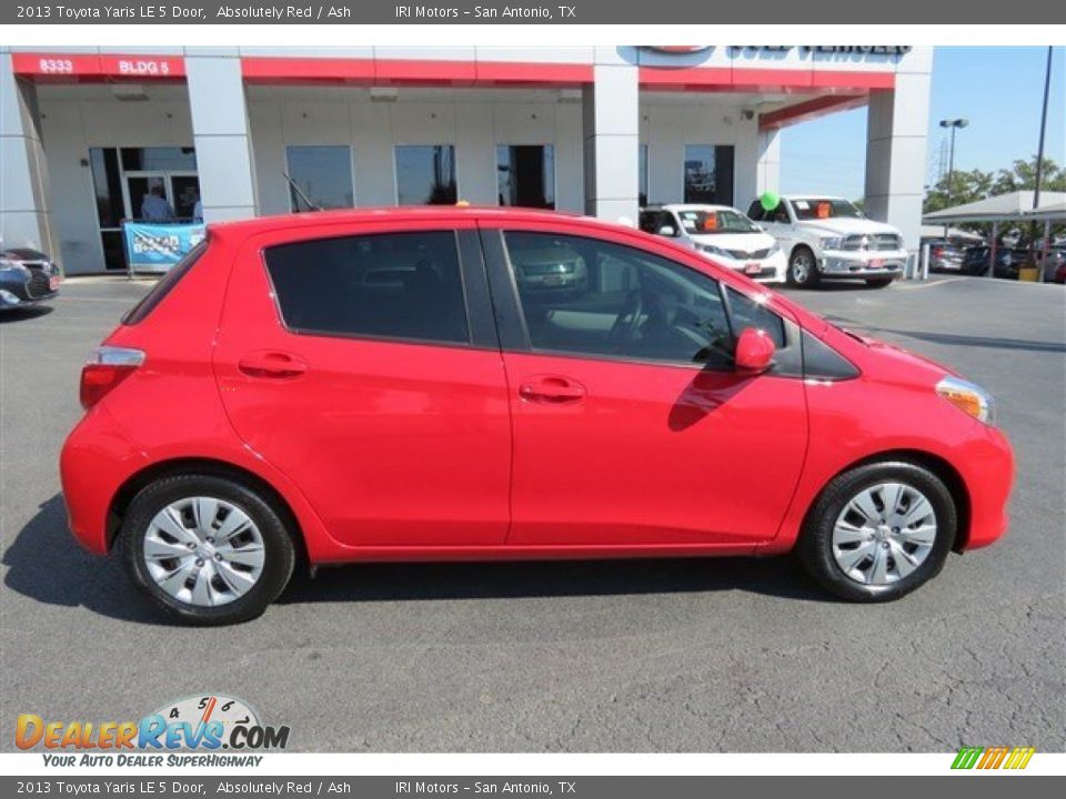2013 Toyota Yaris LE 5 Door Absolutely Red / Ash Photo #8