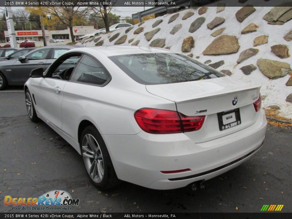 2015 BMW 4 Series 428i xDrive Coupe Alpine White / Black Photo #4