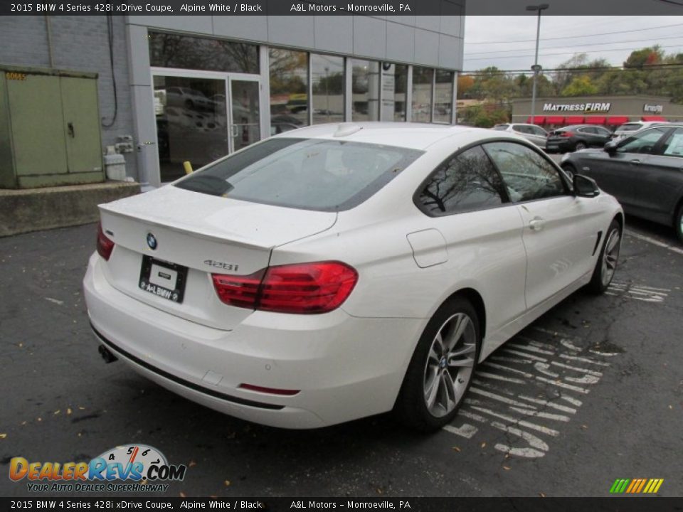 2015 BMW 4 Series 428i xDrive Coupe Alpine White / Black Photo #6