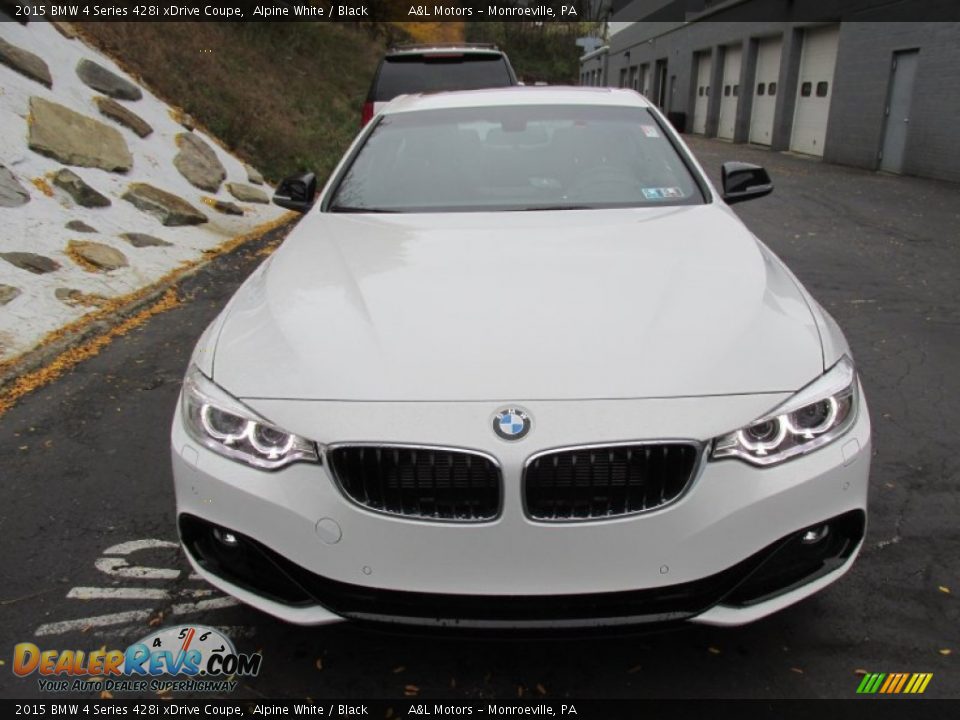 2015 BMW 4 Series 428i xDrive Coupe Alpine White / Black Photo #8