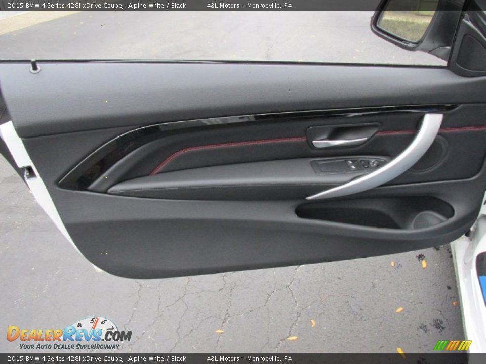 2015 BMW 4 Series 428i xDrive Coupe Alpine White / Black Photo #10