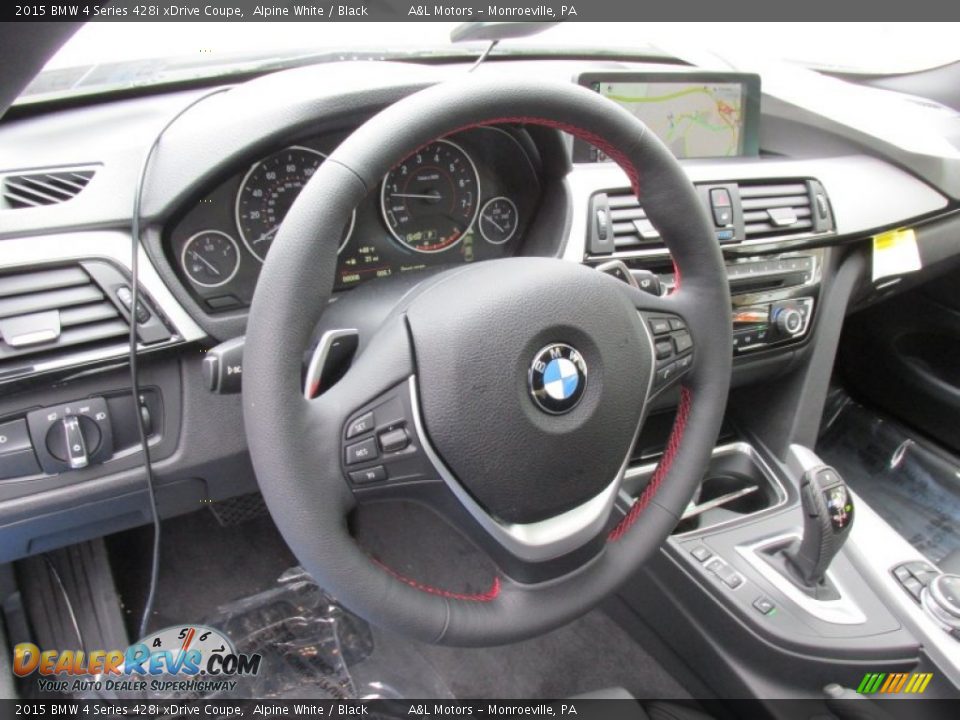 2015 BMW 4 Series 428i xDrive Coupe Steering Wheel Photo #14