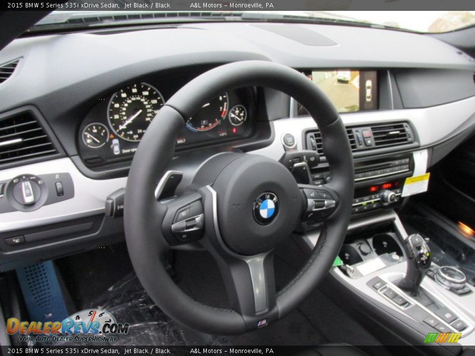 2015 BMW 5 Series 535i xDrive Sedan Jet Black / Black Photo #14