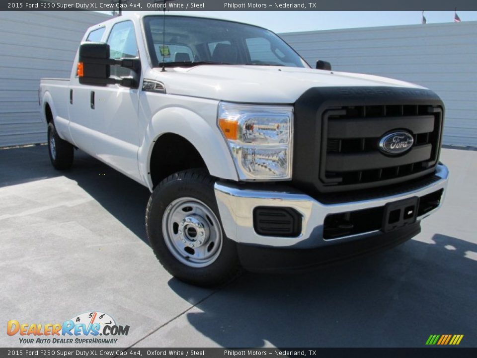 2015 Ford F250 Super Duty XL Crew Cab 4x4 Oxford White / Steel Photo #1