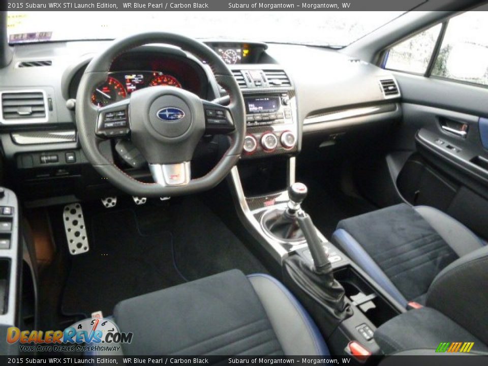 Carbon Black Interior - 2015 Subaru WRX STI Launch Edition Photo #15