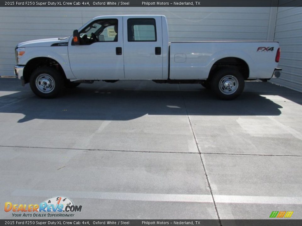 2015 Ford F250 Super Duty XL Crew Cab 4x4 Oxford White / Steel Photo #6