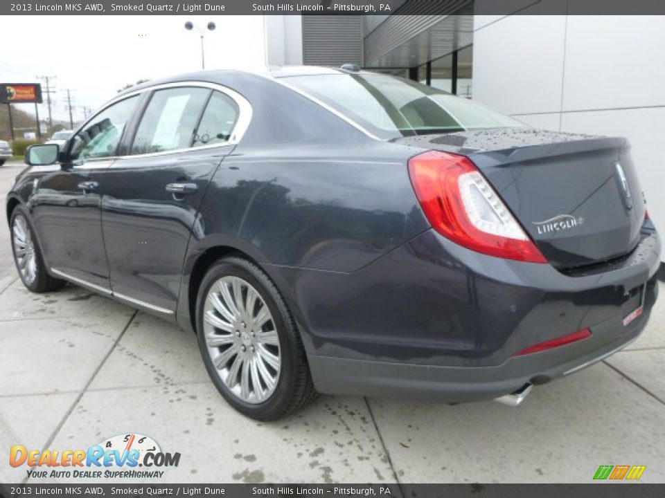2013 Lincoln MKS AWD Smoked Quartz / Light Dune Photo #3