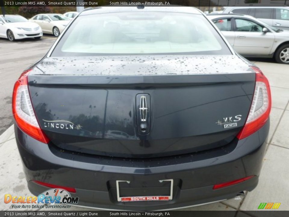 2013 Lincoln MKS AWD Smoked Quartz / Light Dune Photo #4