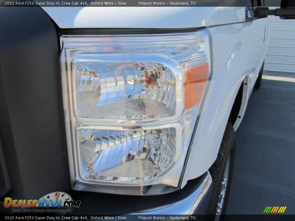 2015 Ford F250 Super Duty XL Crew Cab 4x4 Oxford White / Steel Photo #9