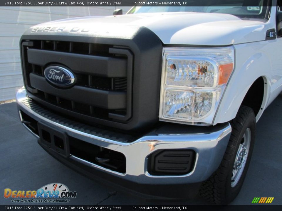 2015 Ford F250 Super Duty XL Crew Cab 4x4 Oxford White / Steel Photo #10