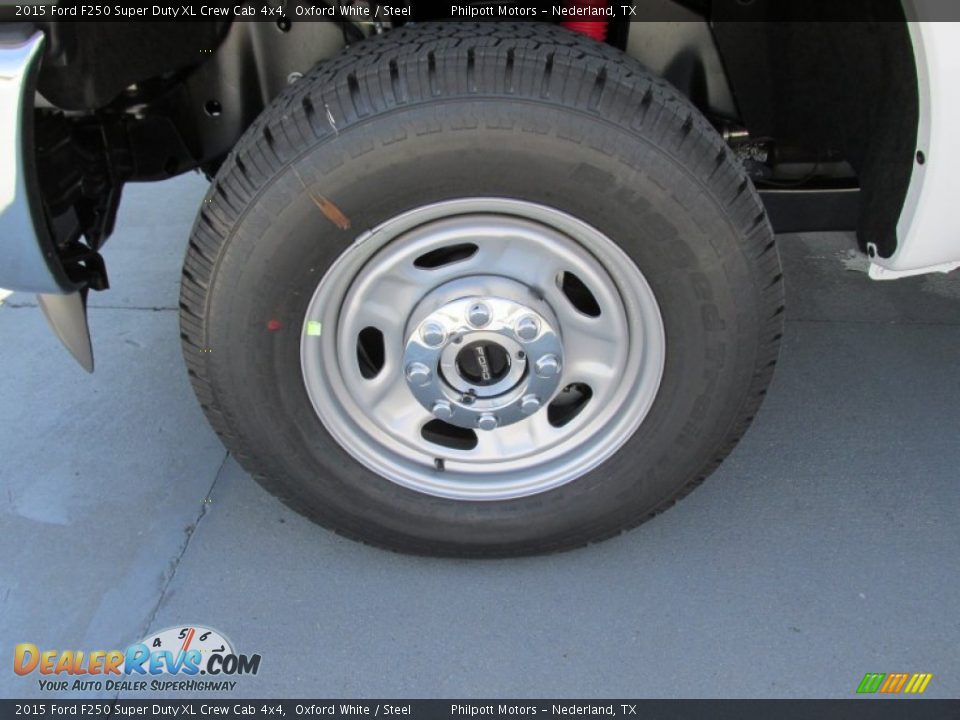 2015 Ford F250 Super Duty XL Crew Cab 4x4 Oxford White / Steel Photo #11