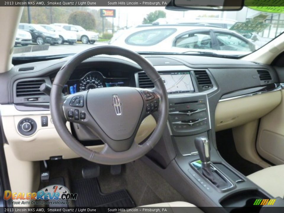 2013 Lincoln MKS AWD Smoked Quartz / Light Dune Photo #15