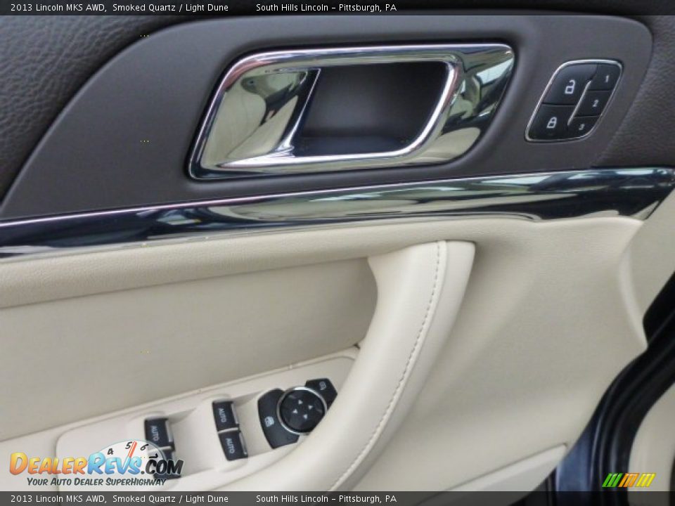 2013 Lincoln MKS AWD Smoked Quartz / Light Dune Photo #16