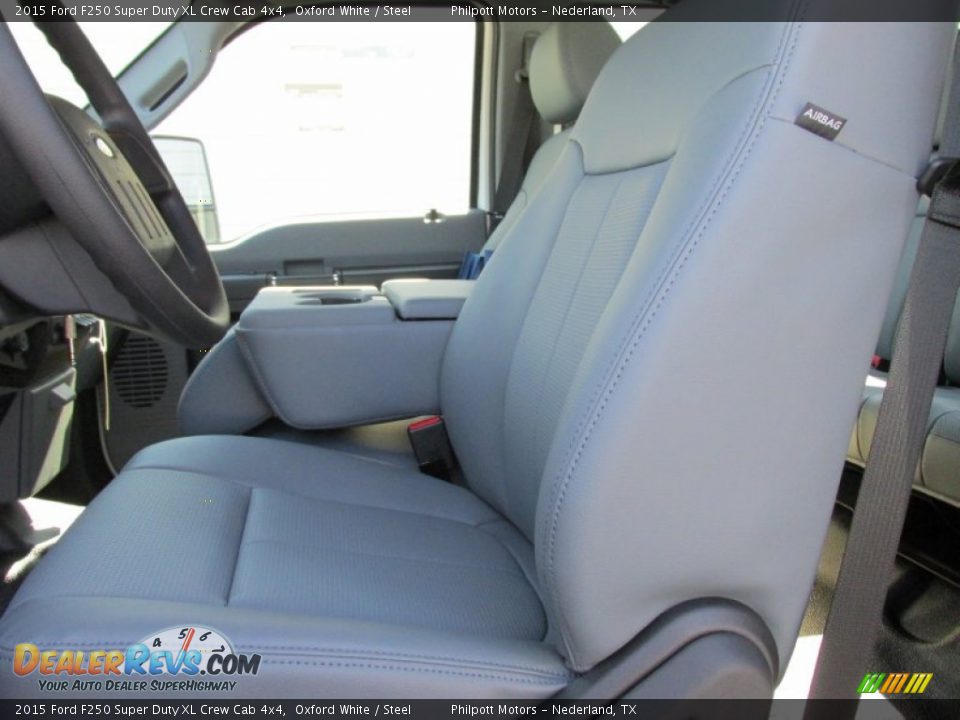 2015 Ford F250 Super Duty XL Crew Cab 4x4 Oxford White / Steel Photo #23